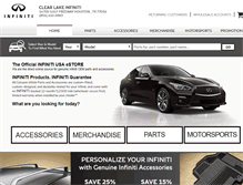 Tablet Screenshot of clearlakeinfinitiparts.com
